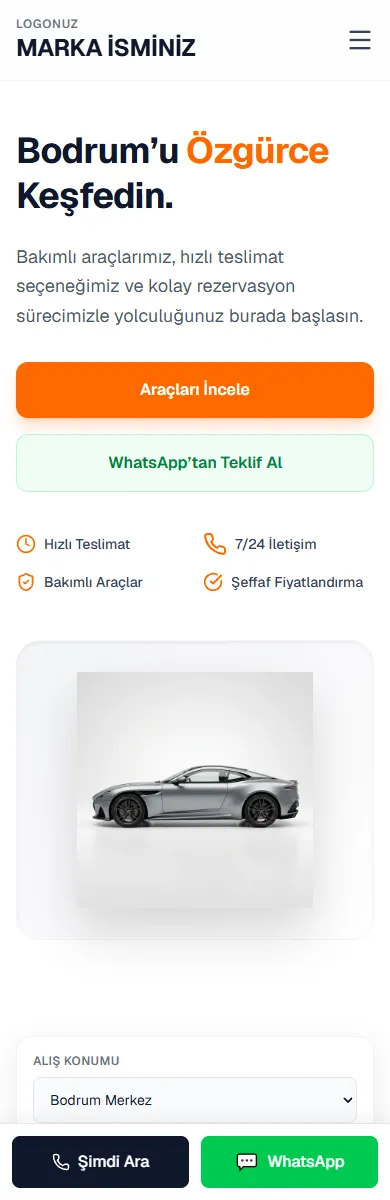 Mobil Demo Görünümü